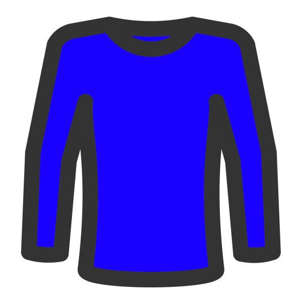 Variantenprodukt in Blau und Größe ist M
